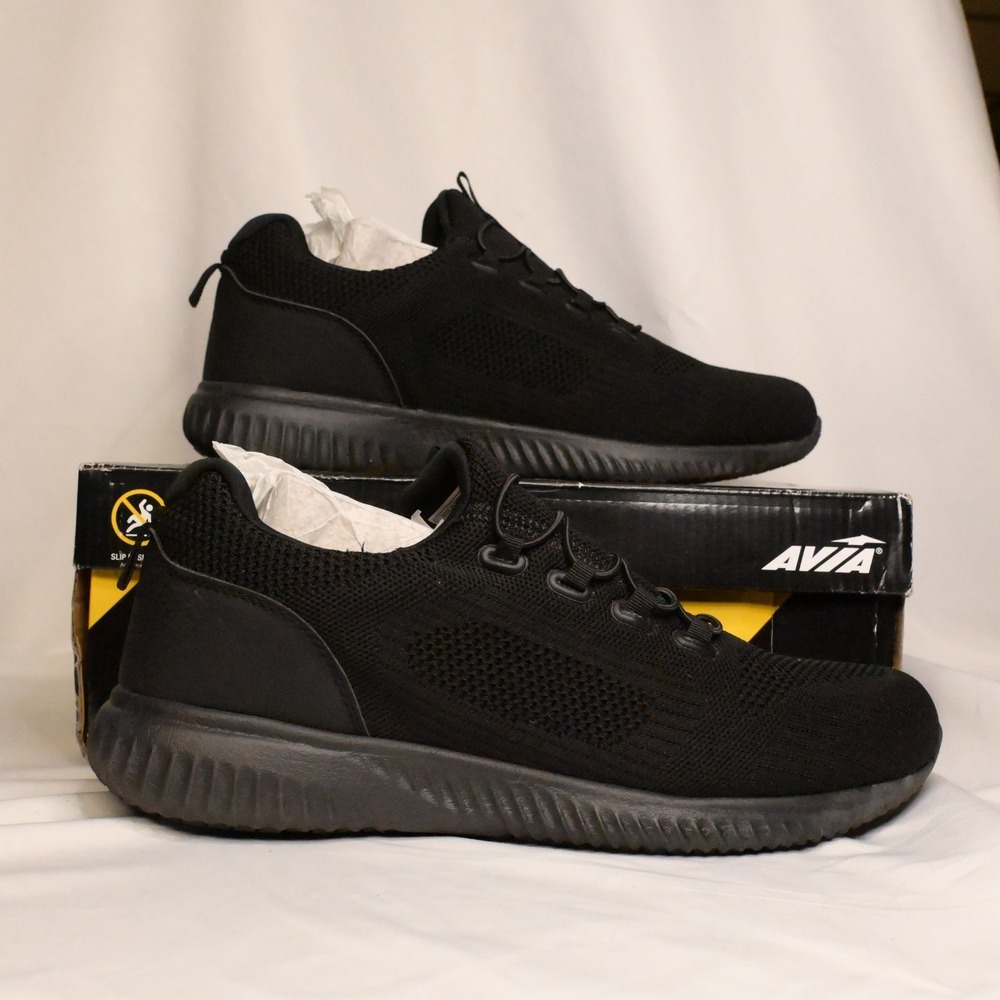 Avia Anchor Black Slip Resistant‎ Work Sneakers Women's US 12